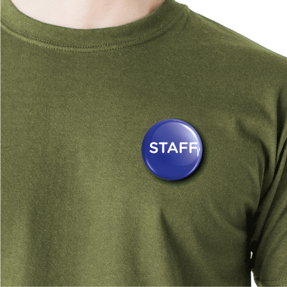 Staff - round pin badge | Size - 58mm - Parallel Learning
