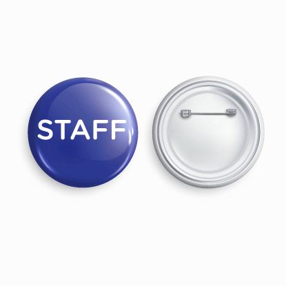 Staff - round pin badge | Size - 58mm - Parallel Learning