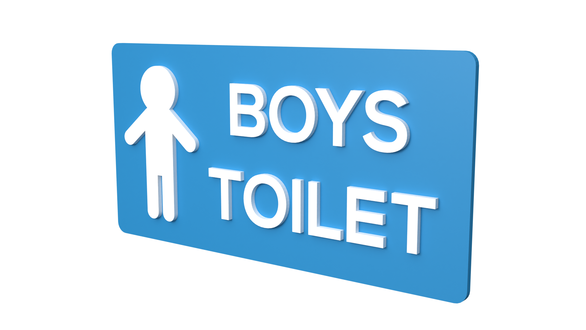 BOYS TOILET Signage