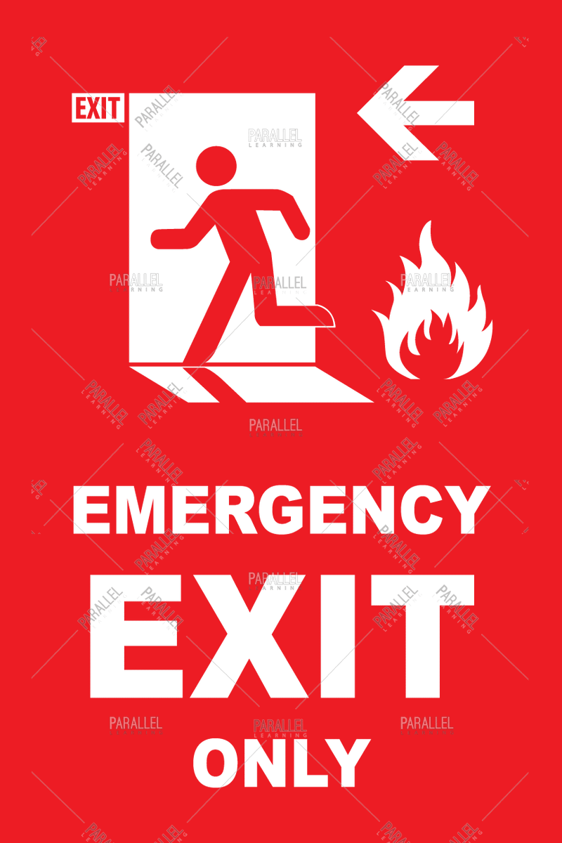 Emergency Exit Red Left - Parallel Learning