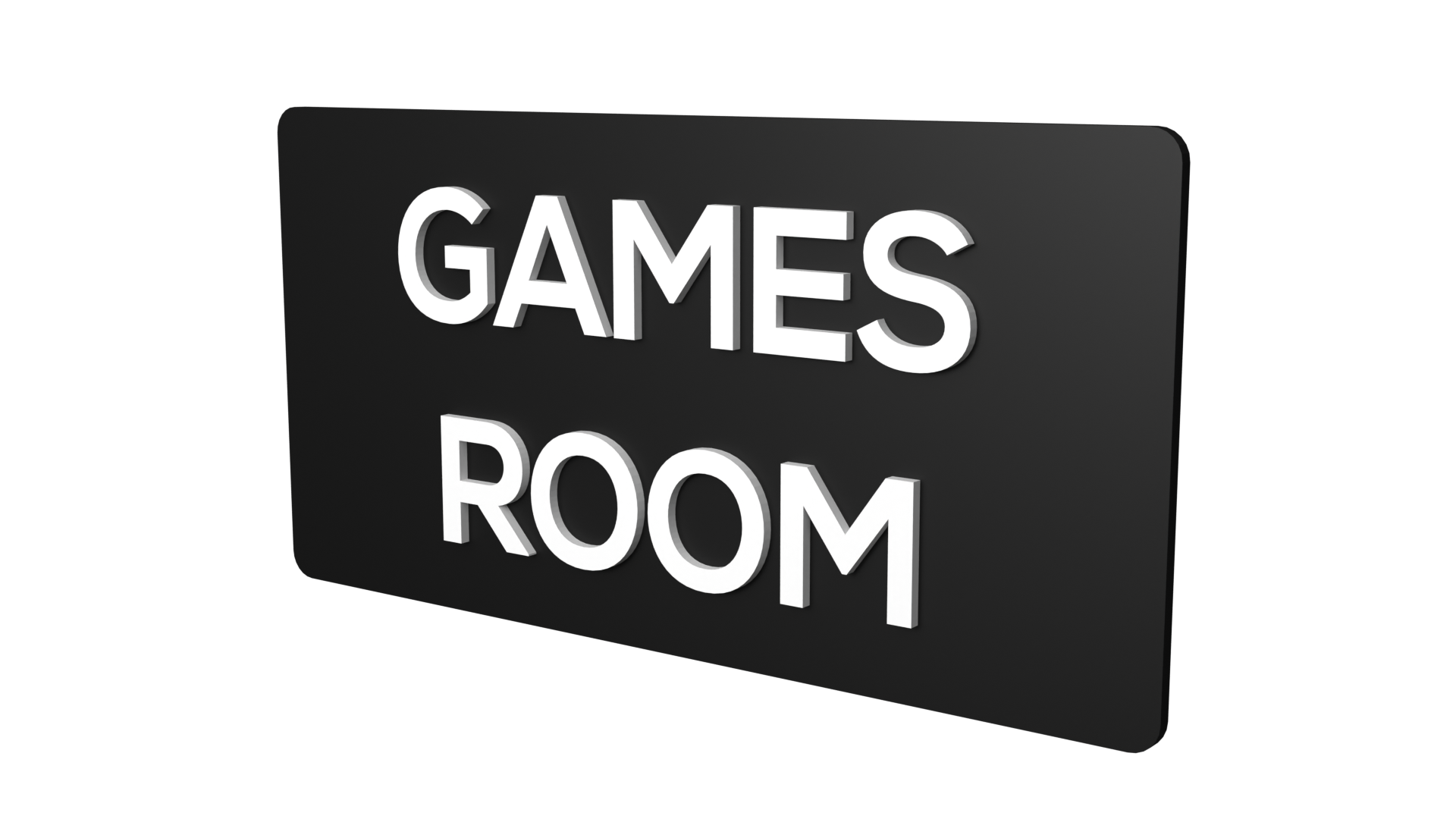 GAMES ROOM signboard GAME ROOM Signage