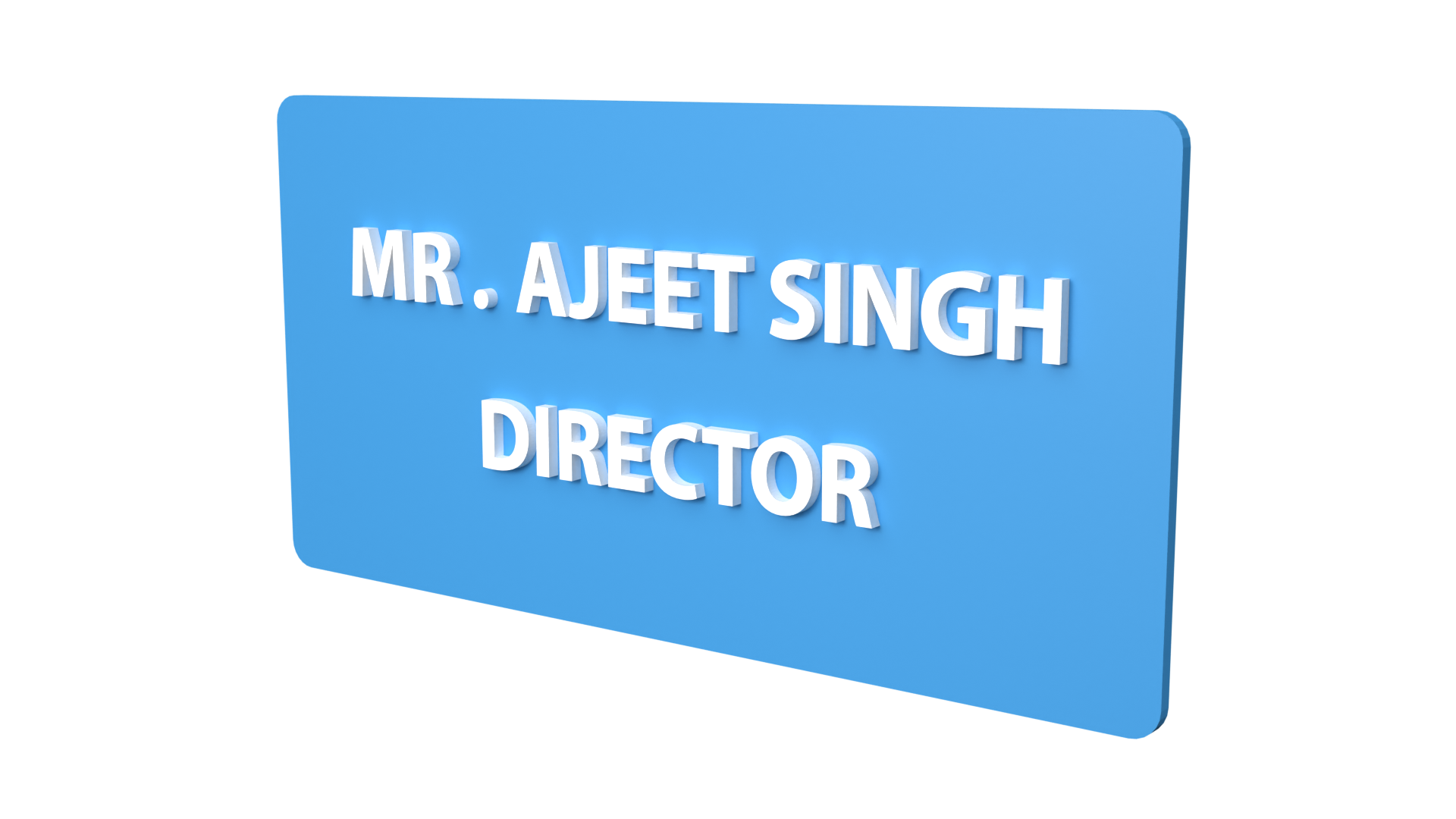 Nameplate | custom signage | Personal nameplate