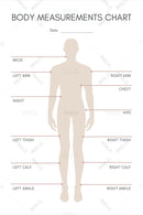 Body measurement chart