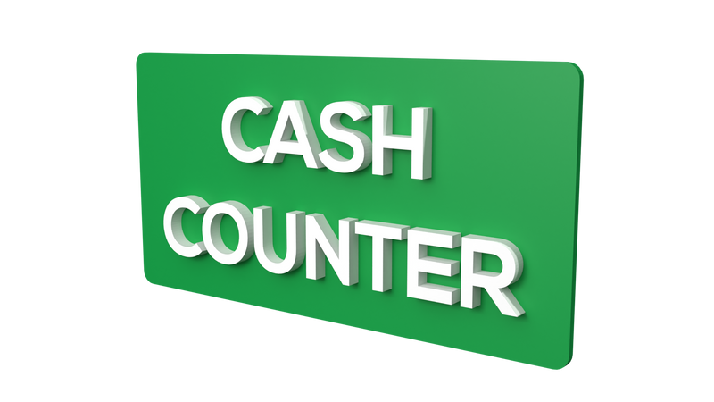 CASH COUNTER (Inventory Clearance)