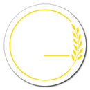 Golden Acrylic Circle Name Plate | Size 10 X 10 inch_Style_002