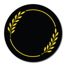 Golden Acrylic Circle Name Plate | Size 10 X 10 inch_Style_001