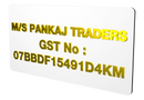 GST No Plate | Custom Acrylic Golden GST NO Name Plate