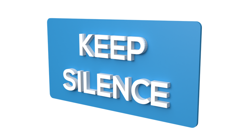 KEEP SILENCE (Inventory Clearance)