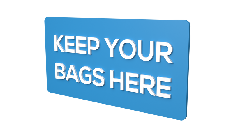 KEEP YOUR BAGS HERE (Inventory Clearance)