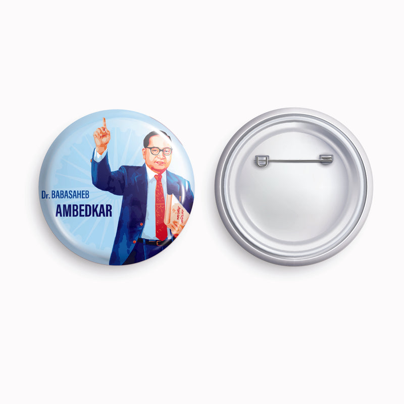 Dr. Ambedkar-01 | Round pin badge | Size - 58mm