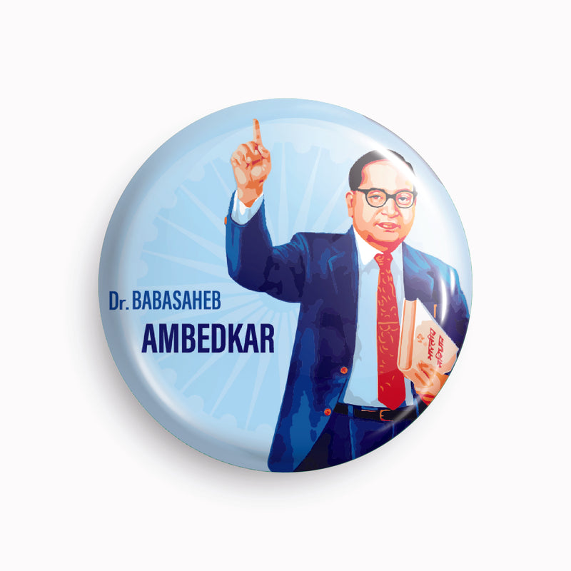 Dr. Ambedkar-01 | Round pin badge | Size - 58mm