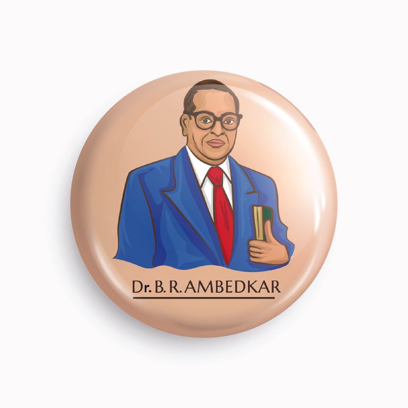 Dr. Ambedkar - 04 | Round pin badge | Size - 58mm