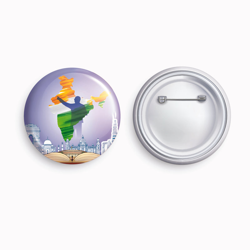 Dr. Ambedkar - 05 | Round pin badge | Size - 58mm