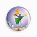 Dr. Ambedkar - 05 | Round pin badge | Size - 58mm