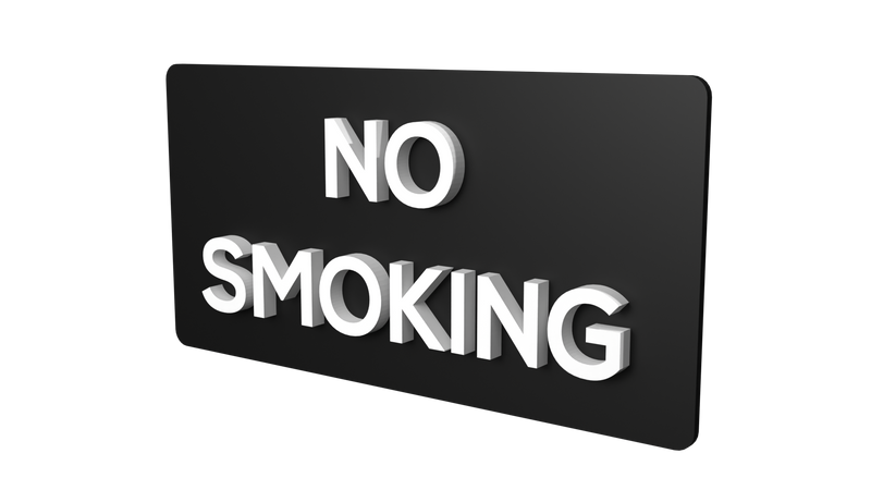 NO SMOKING (Inventory Clearance)