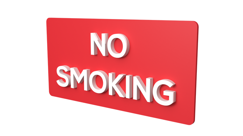 NO SMOKING (Inventory clearance)