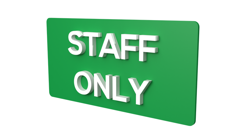 STAFF ONLY (Inventory clearance)