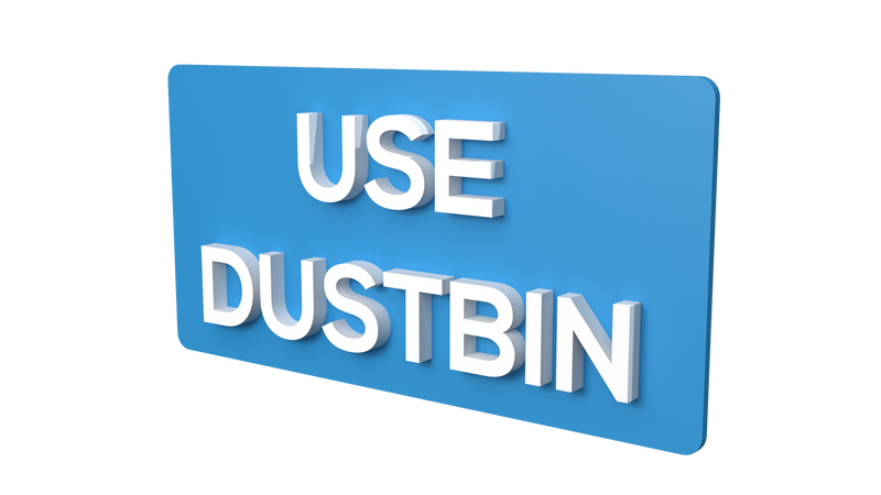 USE DUST BIN (Inventory Clearance)