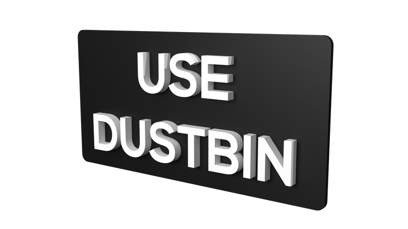 USE DUSTBIN (Inventory Clearance)