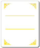 Golden Acrylic Name Plate | Size 10 X 12 inch_Style_001