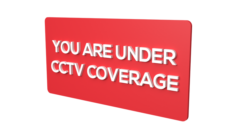 YOU ARE UNDER CCTV COVERAGE (Inventory clearance)