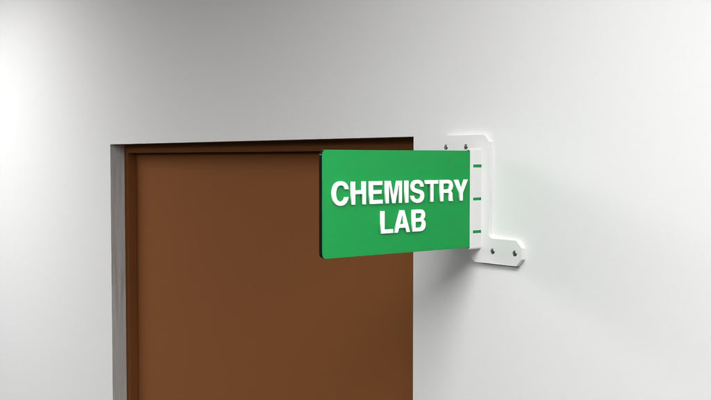 Lab Nameplate Double side name plate | Dual side nameplate | Double side classroom ...
