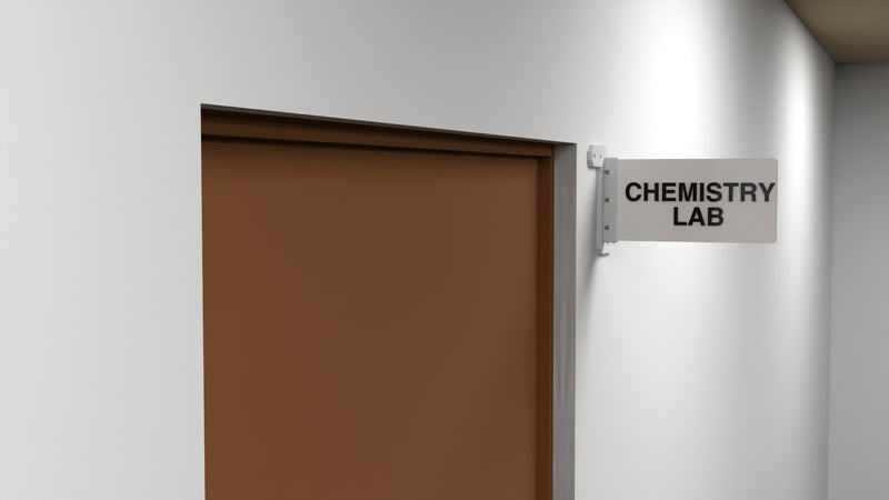 Lab Nameplate Double side name plate | Dual side nameplate | Double side classroom ...