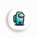 Among us blue | Round pin badge | Size - 58mm - Parallel Learning