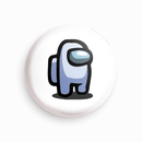 Among us Violet | Round pin badge | Size - 58mm - Parallel Learning