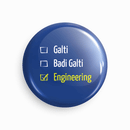 Engineering | Round pin badge | Size - 58mm - Parallel Learning