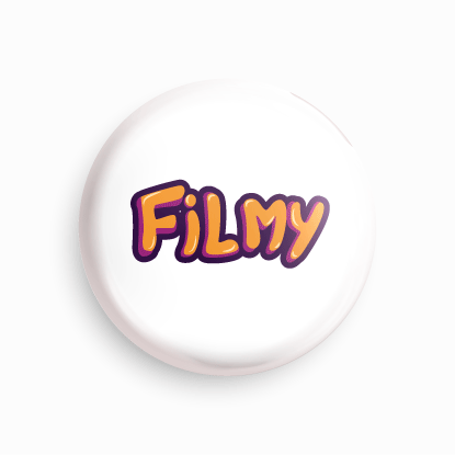 Filmy | Round pin badge | Size - 58mm - Parallel Learning