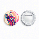Iron Man | Round pin badge | Size - 58mm - Parallel Learning