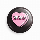 Memes | Round pin badge | Size - 58mm - Parallel Learning