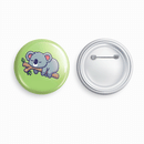 Sleepy Koala | Round pin badge | Size - 58mm - Parallel Learning