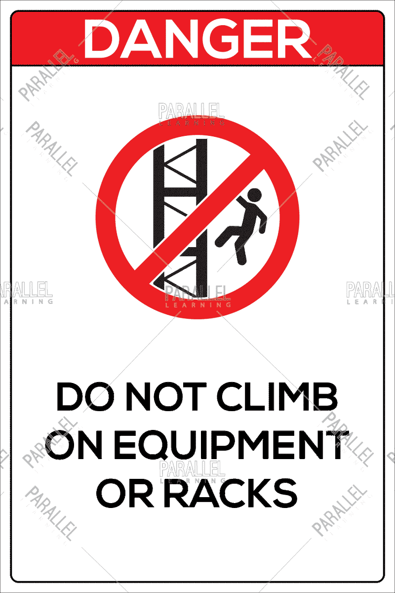 Do Not Jump Racking Signs Premium quality safety posters at affordable prices