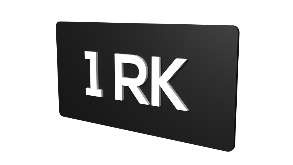 1 Rk On Rent Sticker 1 RK Signage