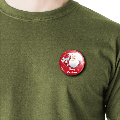 Christmas Round Badge_01 (58mm) - Parallel Learning