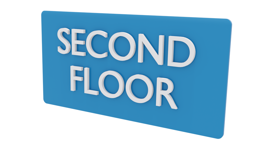 2nd Signage Custom Acrylic sign board | Second floor Signage | Second floor signboard