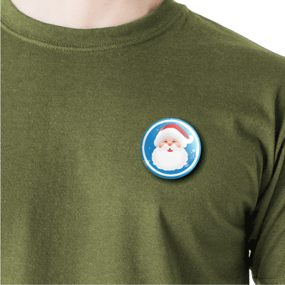 Christmas Round Badge_02 (58mm) - Parallel Learning