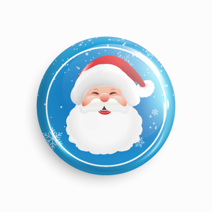 Christmas Round Badge_02 (58mm) - Parallel Learning