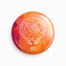Aries | Round pin badge | Size - 58mm - Parallel Learning