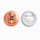 Doggy Bone | Round pin badge | Size - 58mm - Parallel Learning