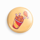 Chicken Bucket | Round pin badge | Size - 58mm - Parallel Learning