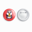 Foodie Panda | Round pin badge | Size - 58mm - Parallel Learning