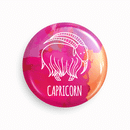 Capricorn | Round pin badge | Size - 58mm - Parallel Learning