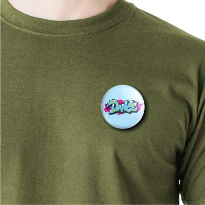 Dance Graffiti | Round pin badge | Size - 58mm - Parallel Learning