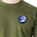 Tired but inspired | Round pin badge | Size - 58mm - Parallel Learning