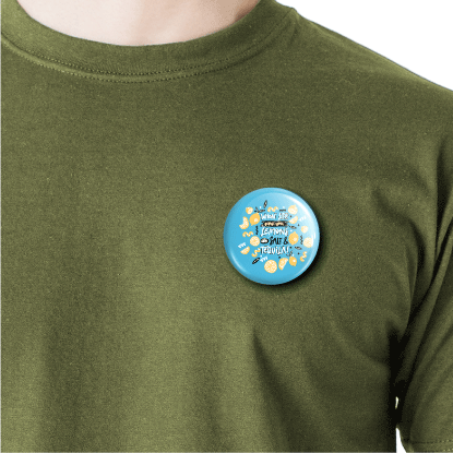 When life gives you lemons... | Round pin badge | Size - 58mm - Parallel Learning