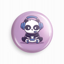 Gamer Panda | Round pin badge | Size - 58mm - Parallel Learning
