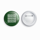 Educate_02 | Round pin badge | Size - 58mm - Parallel Learning